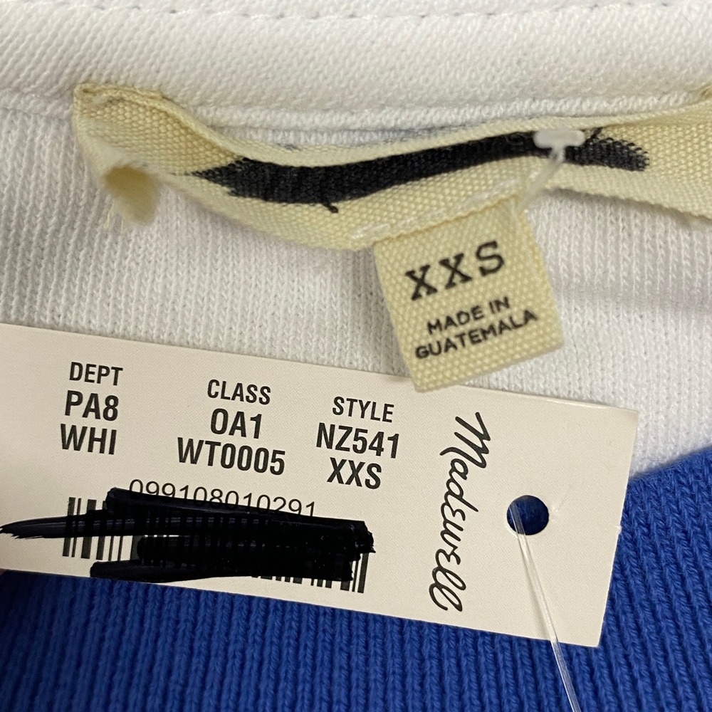Madewell Womens 2XS Relaxed Tee in Vintage Jersey White Ringer T Shirt NZ541 XXS - Picture 5 of 15
